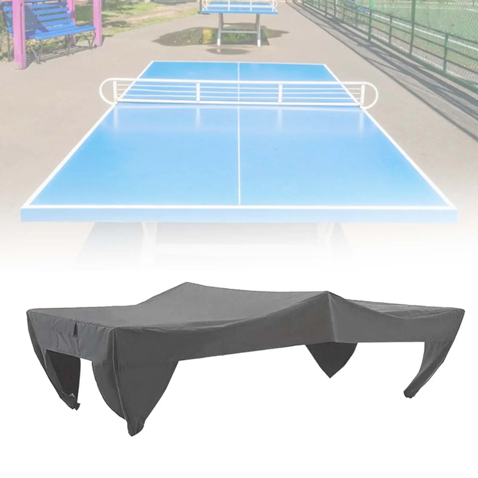 Table Tennis Cover Dust Cover Protective Cover Heavy Duty Reinforced Stitching Ping Pong Table Cover Premium for Ping Pong Table