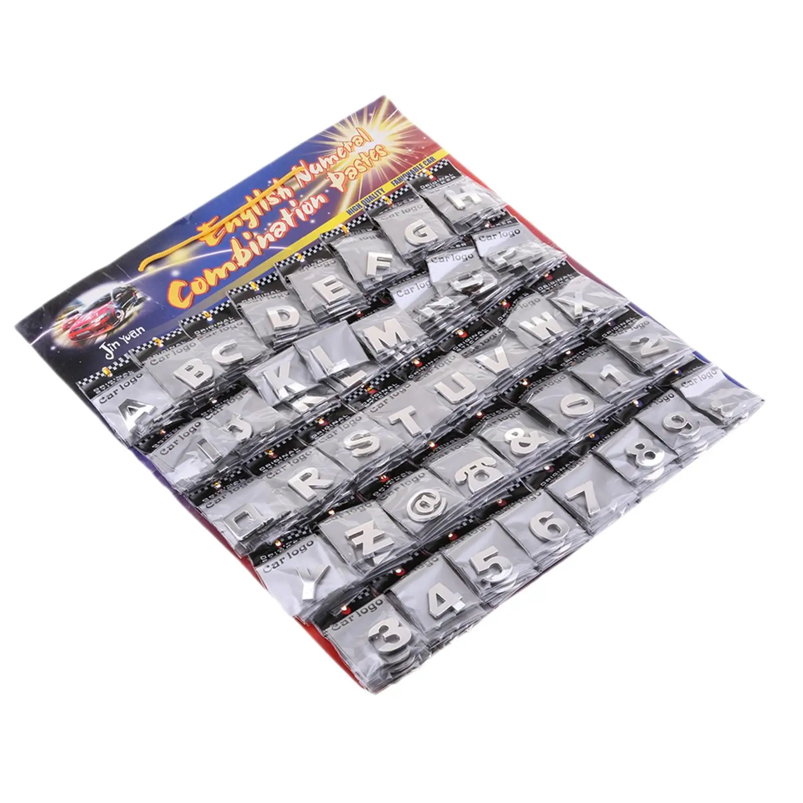 200 Pieces Assorted Type  Car Sticker  (A-Z)(0-9) Stickers Rear Tail Badge Auto Decoration