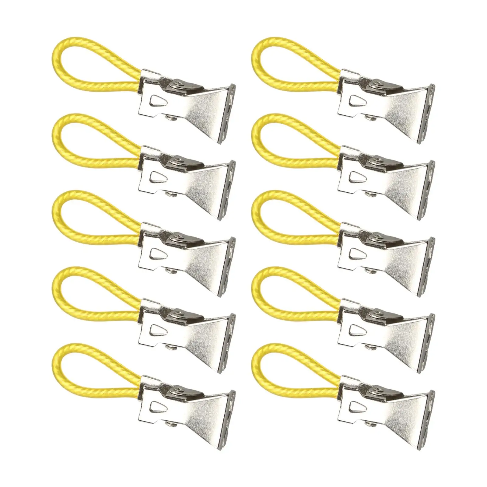 10 Pieces Tea Towel Hanging Clips Cupboard Multifunctional Cloth Hanger Kitchen Towels Clips with Hanging Loop for Small Clothes