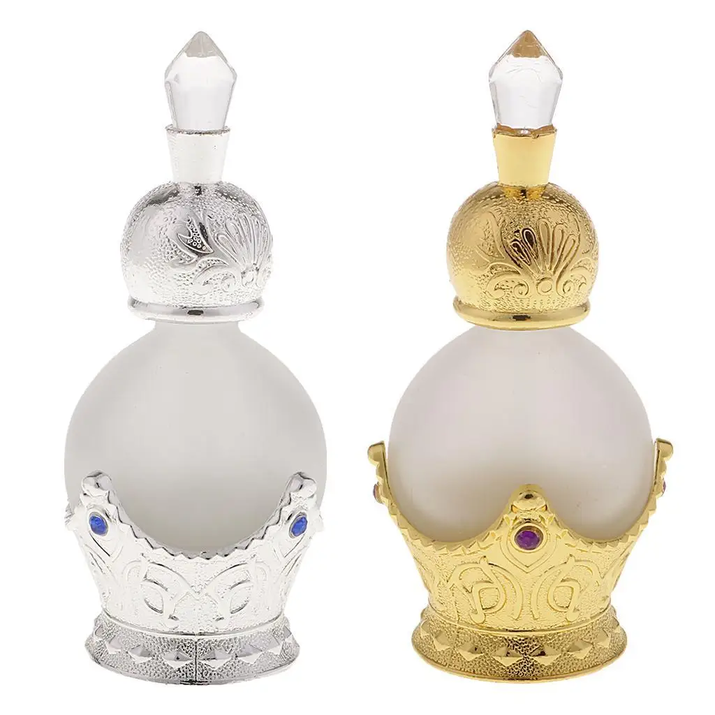 15ml Antique Vintage Empty Glass Perfume Spray Bottle Elegant for Lady Women Gift Refillable Perfume Bottle Woman