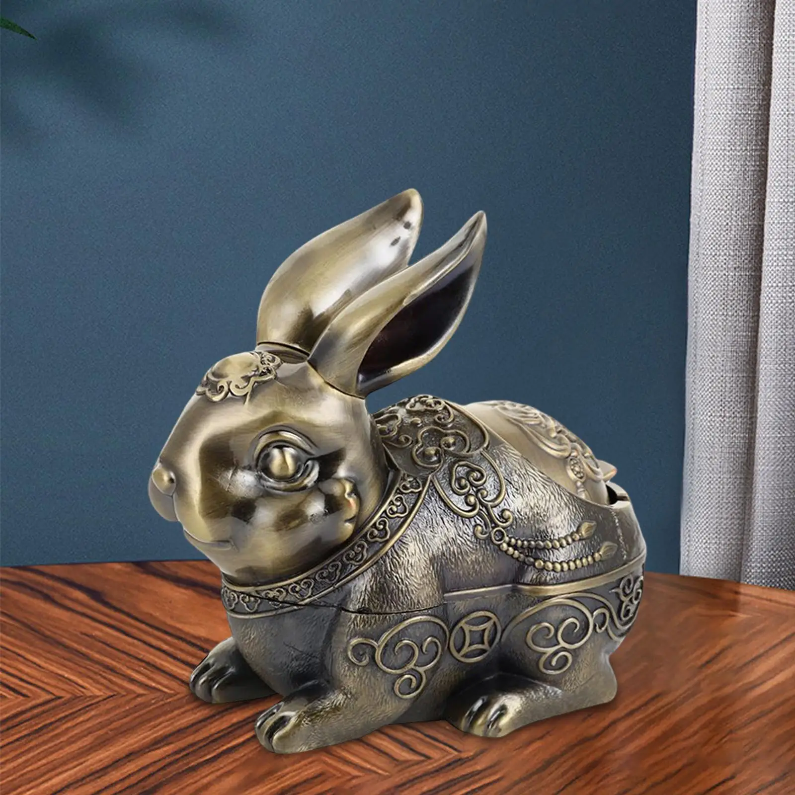 Ashtray Holder Decor Ornaments Rabbit Statue for Bedroom, Home, Decoration Ornament Holiday Gifts