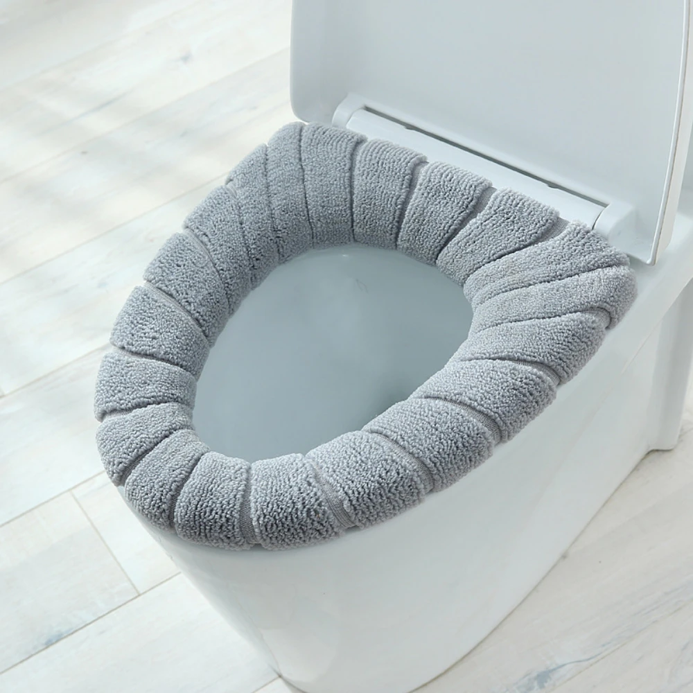 Husa scaunului de toaleta universala accesoriu cald, moale, lavabil