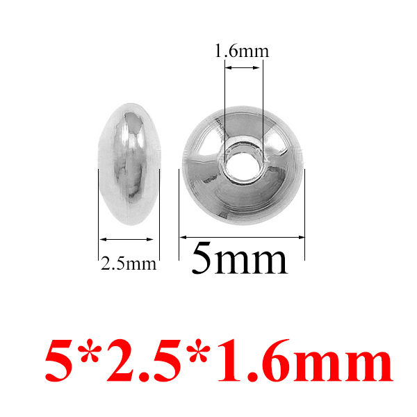 50 teile/los Edelstahl Spacer Perlen Metall Perlen Für Schmuck Machen DIY Punk Schmuck Zubehör Für Bracele, Der Lieferungen – Detail 11