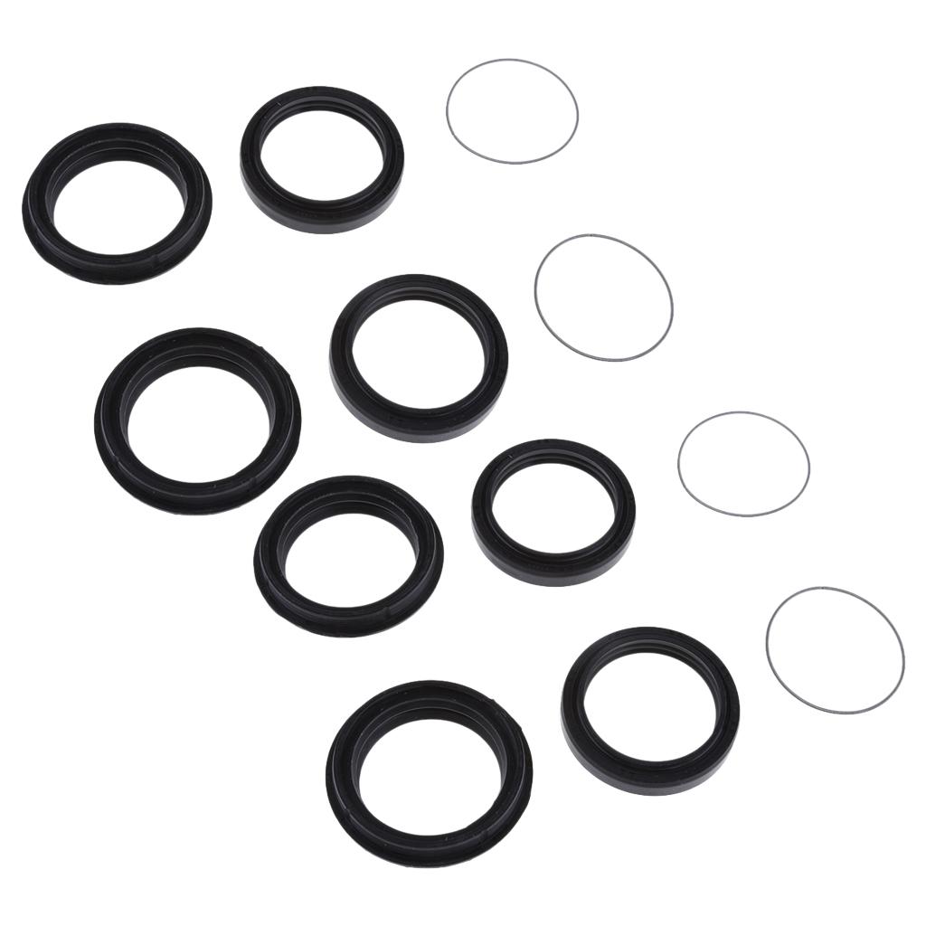 2 Sets Motorbike Shock Oil Seal and Dust Seal Set for Yamaha XJR400