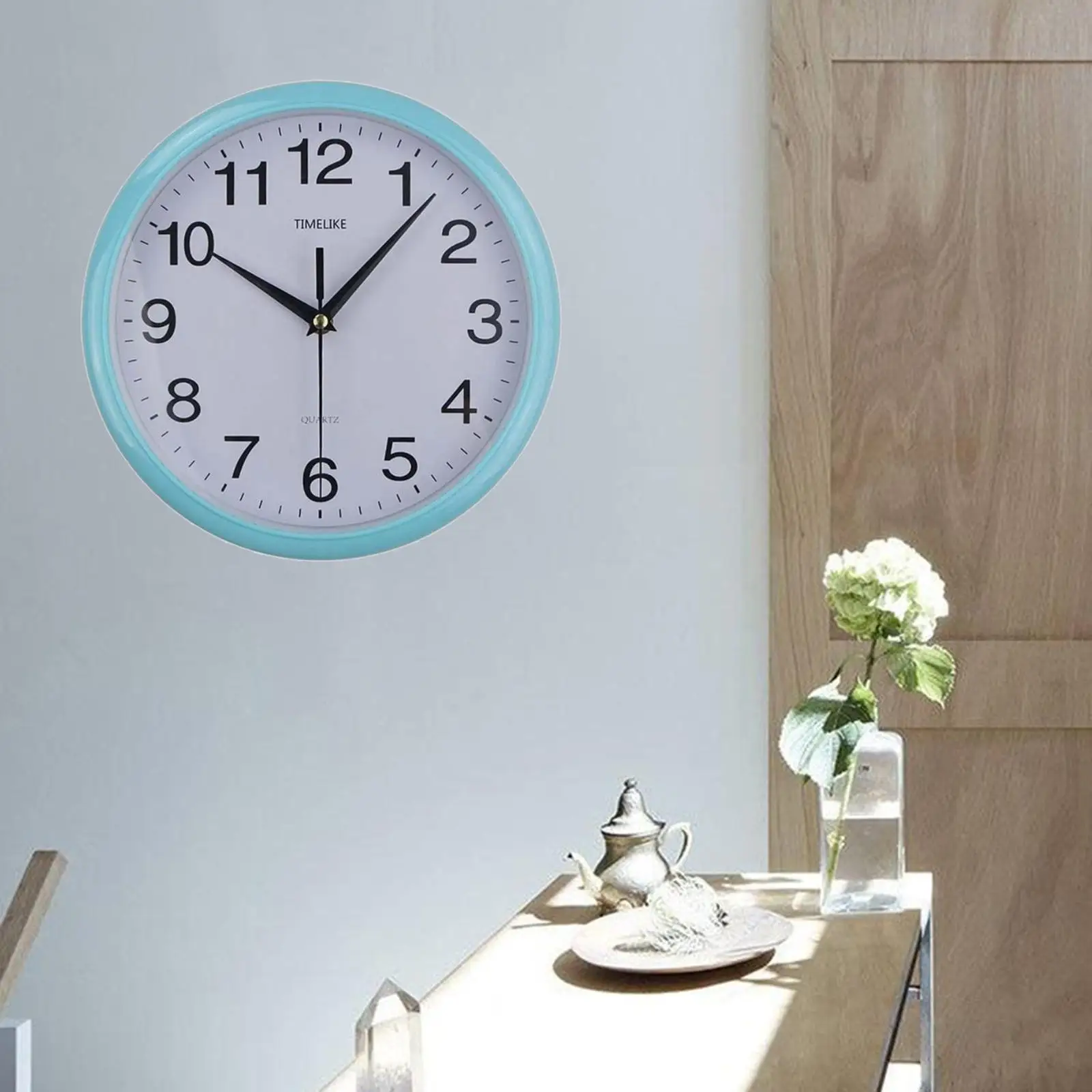 10Inch Modern Wall Clock Silent Non Ticking Decorative Wall Clocks Decorations for Living Room Bathroom Decor Kitchen