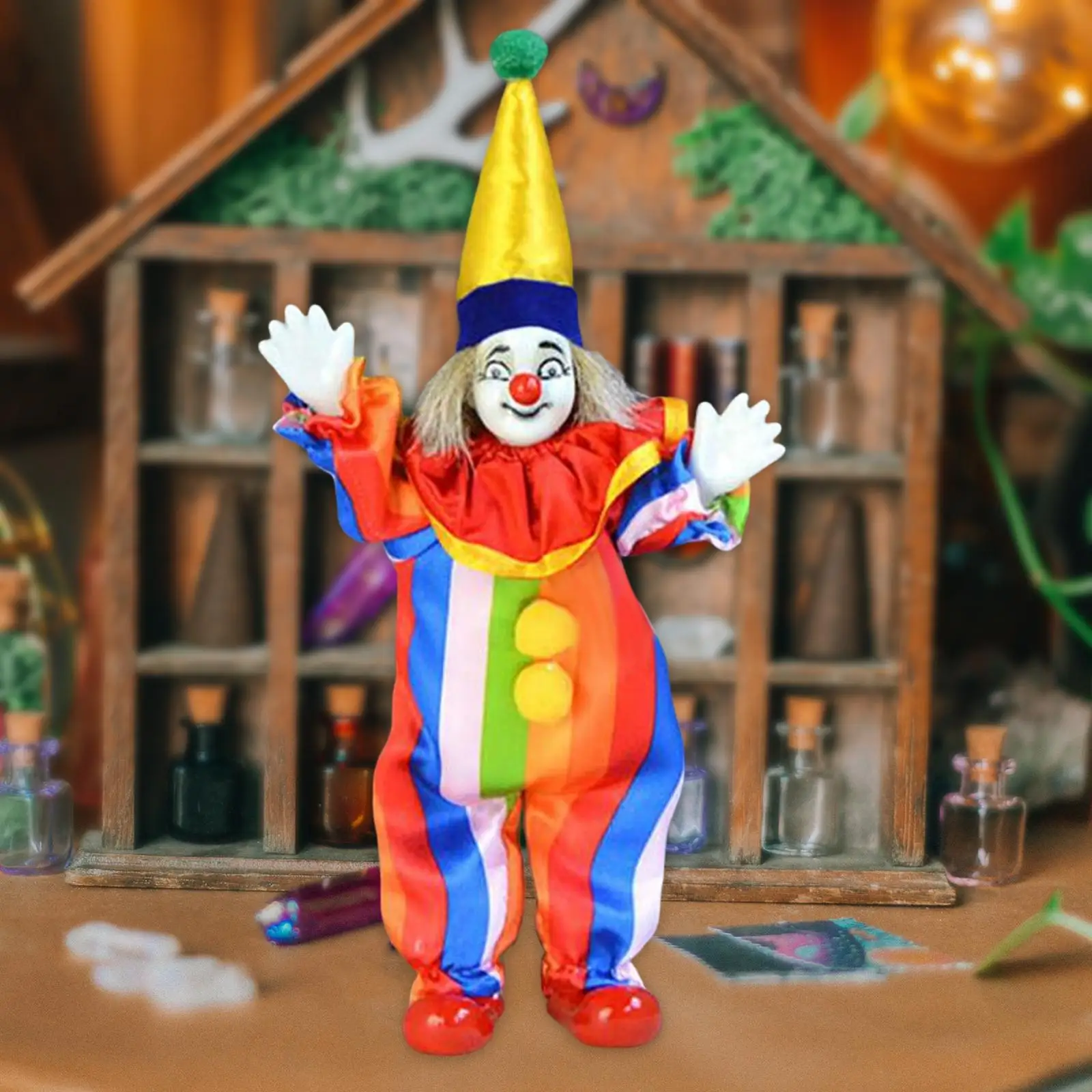 Clown Doll Can Sit & Stand Decoration Crafts for Party Favors Valentin Gift