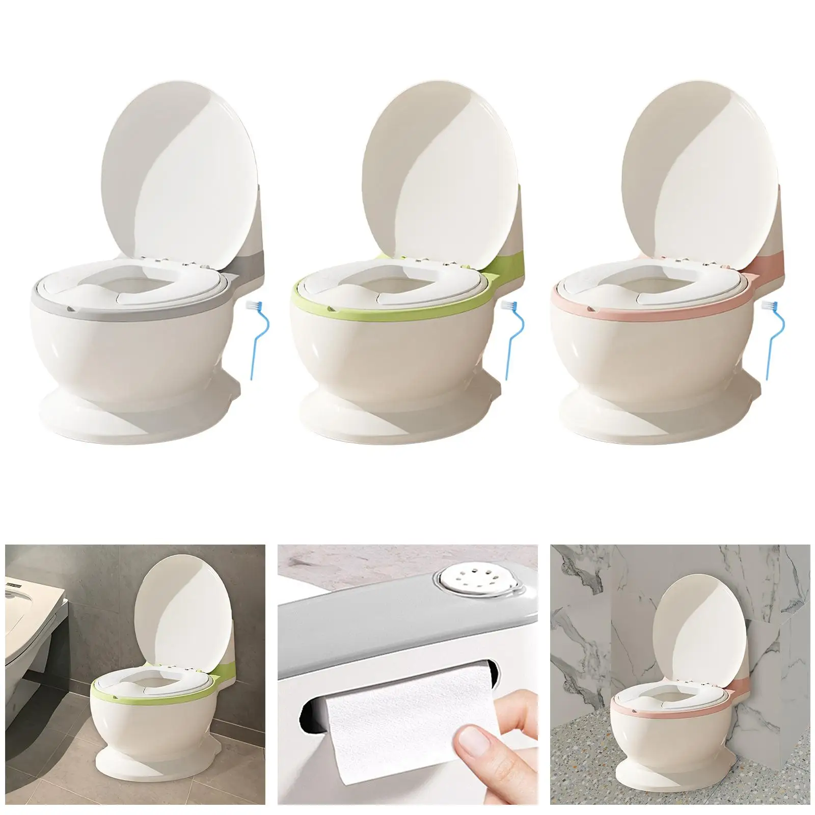 Toilet Training Potty Includes Cleaning Brush Kids Potty Chair for Infants