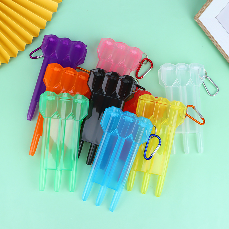1pc Dartbox tragbare transparente Darts abs Dart Box Schlüssels chloss Schnalle integrierte Universal Dart Box geeignet für die meisten Darts – Detail 3