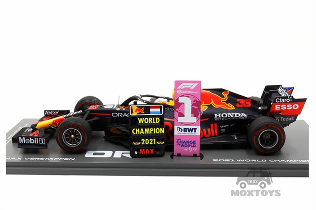 Spark 1:18 F1 2021 RB Honda RB16B No33 Winner Abu Dhabi With No.1