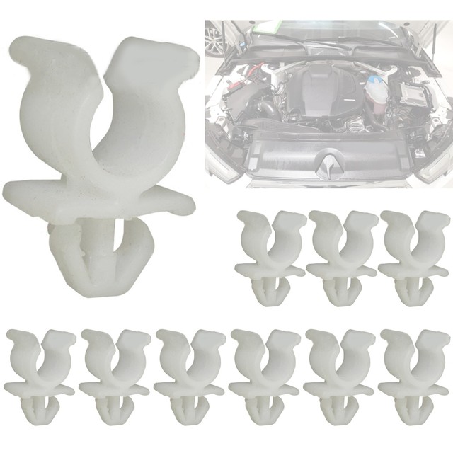 20 Clip Di Fissaggio Per Cofano Auto CGEAMDY - Plastica Nera, Per Supporto Asta Cofano, 2.7x1.6cm - Foto 6