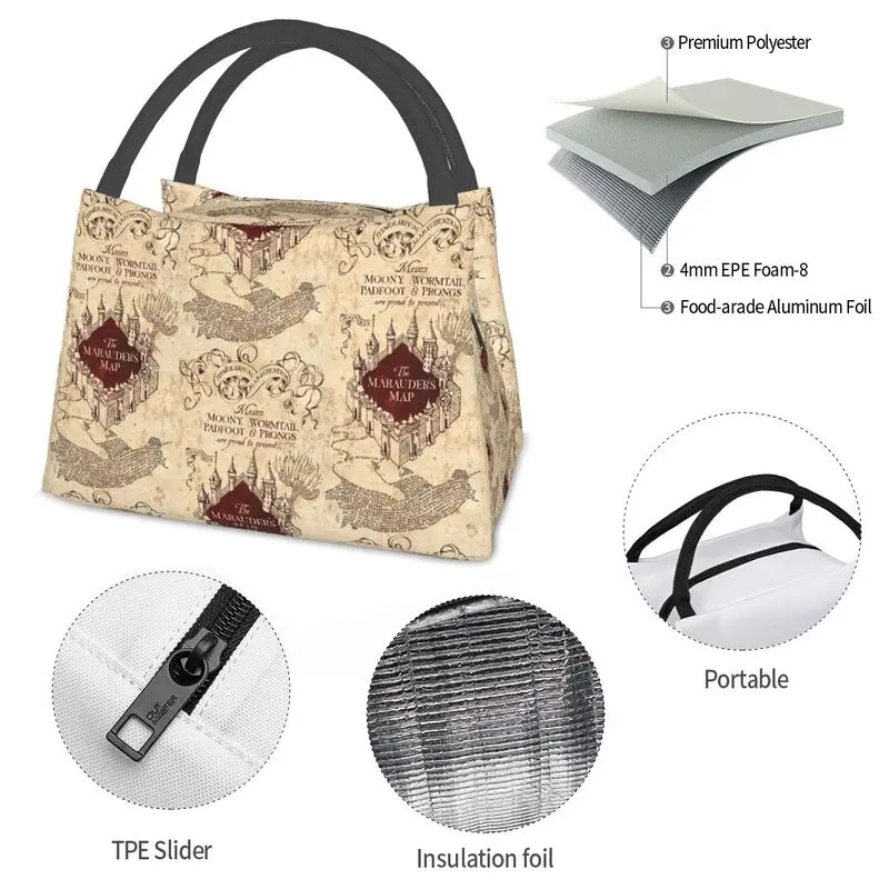 Reutilizável Cooler Bento Box, Lunchbag das Mulheres, Adequado para Camping, Viagem