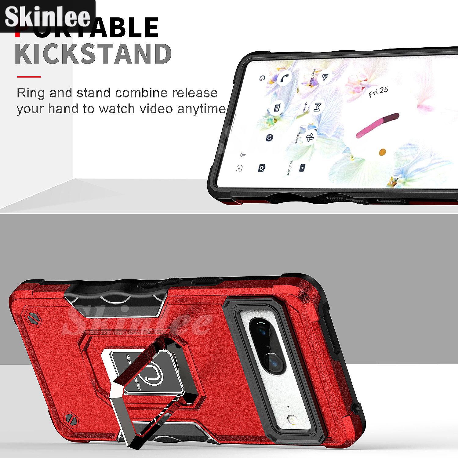 Skinlee для Google Pixel 7A чехол с автомобильным магнитным листовым  кронштейном, прочный защитный силиконовый чехол для Google Pixel 7 Pro,  чехол | AliExpress