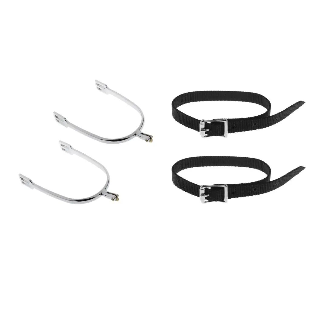 Mens Horse Riding  Spur With Spur Straps Equestrian Equipment