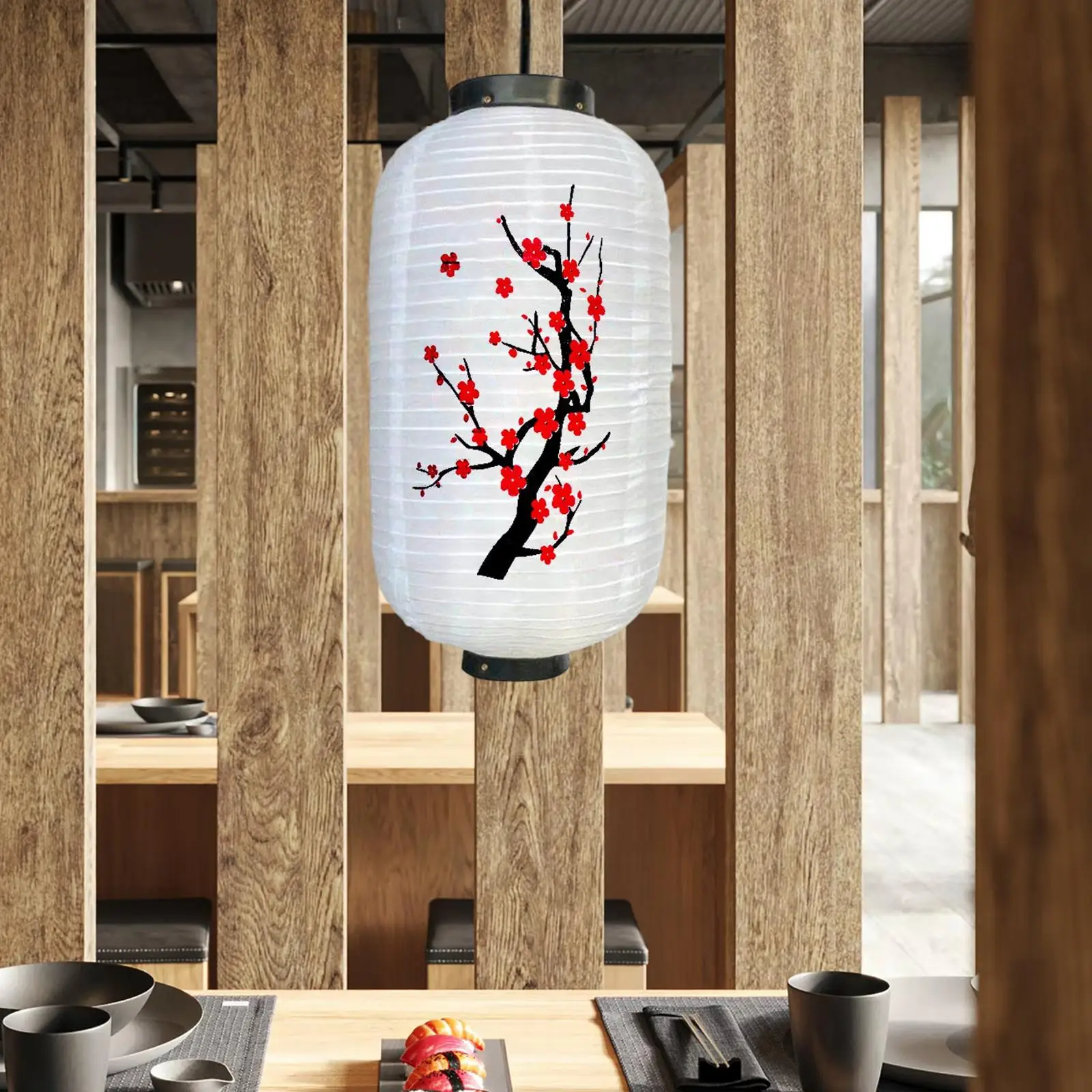 Japanese Style Lantern Lampshade Cloth Lights Oriental Light for Birthday Celebration Spring Festival Restaurant Bar