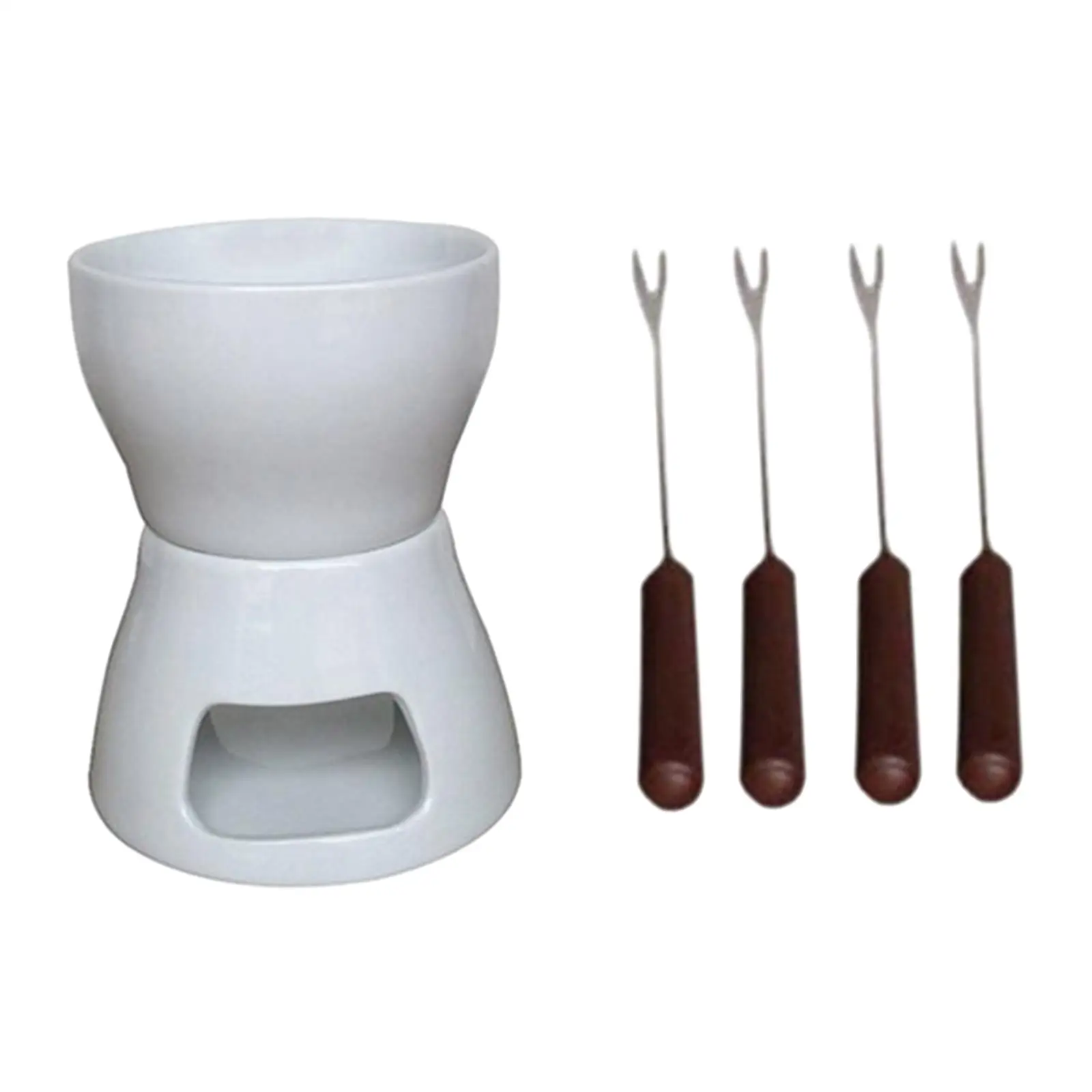 Tea Light Porcelain Melting Pot Melting Mug Broth Party Chocolate Fondue Pot