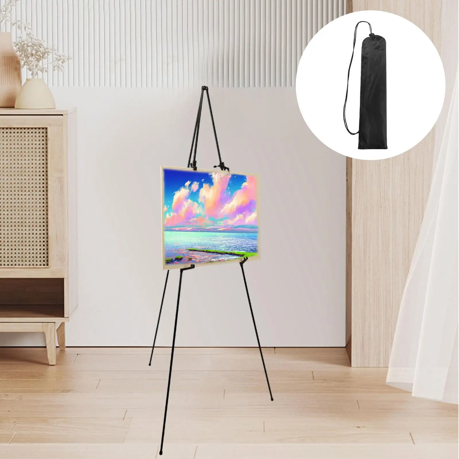 Tripod Display Easel Stand Holder Folding Portable Displaying Art Posters Easel for Photo Frame Party Home