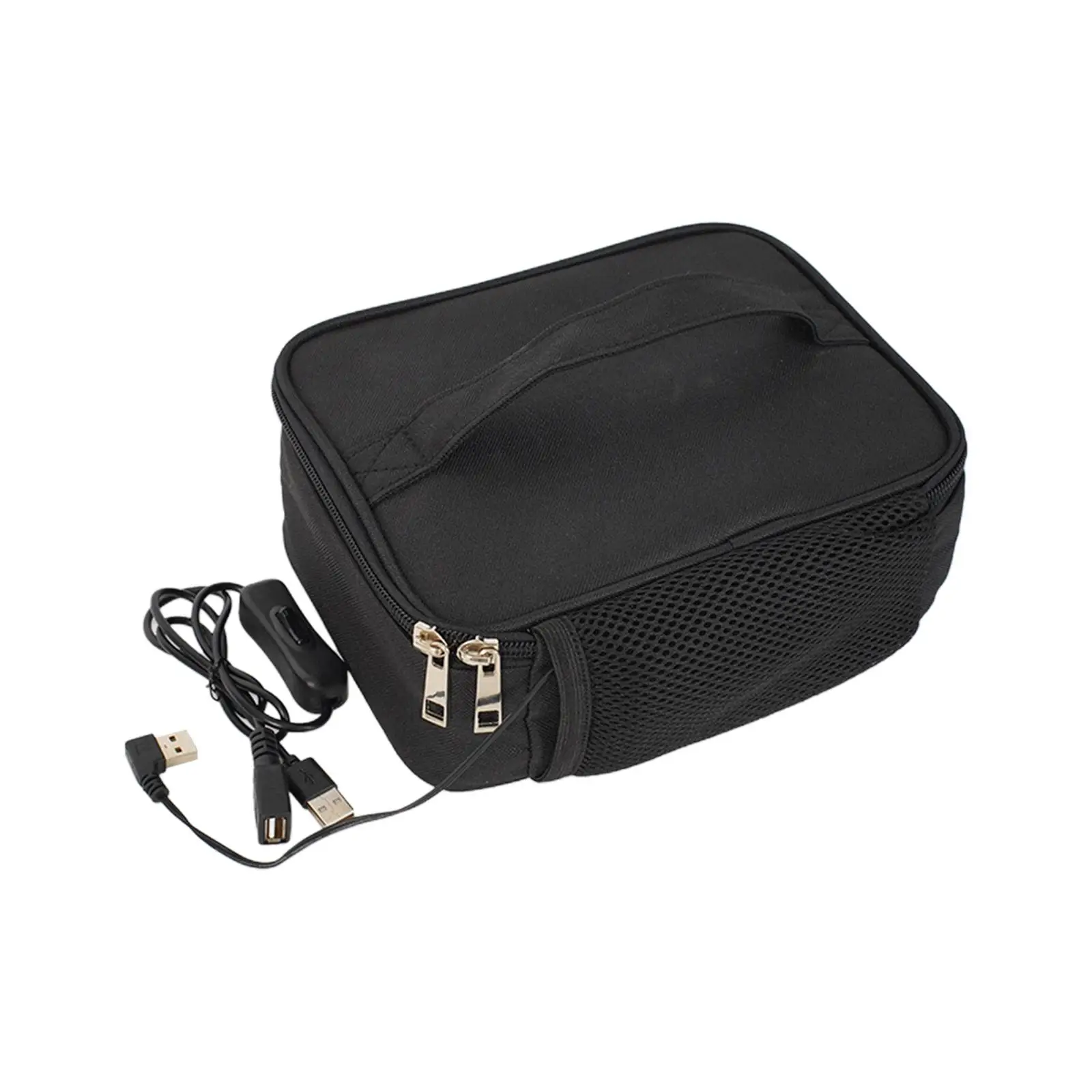 Electric Heating Bag Lunch Box Thermal Bag Insulation Bag Container Waterproof USB for Travel Picnic Office