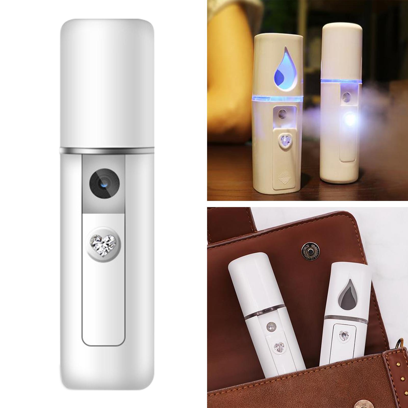 Handheld 20ml Facial Nano Mist Sprayer Cooler Moisturizing Humidifier USB Rechargeable Atomization Atomizer for Face SPA