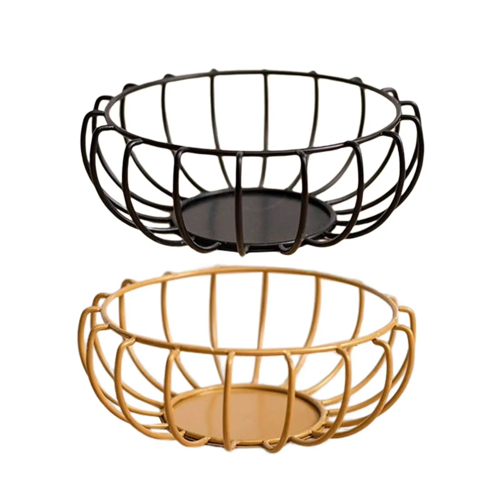 Fruit Basket Bowl Kitchen Organizer Decorative Rustproof for Sundries Tabletop Dining Room
