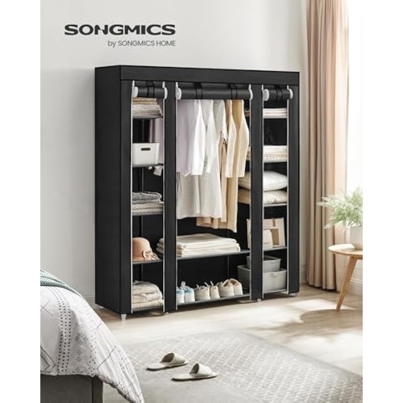 Title 2, SONGMICS Armoire-penderie, penderie portable po...