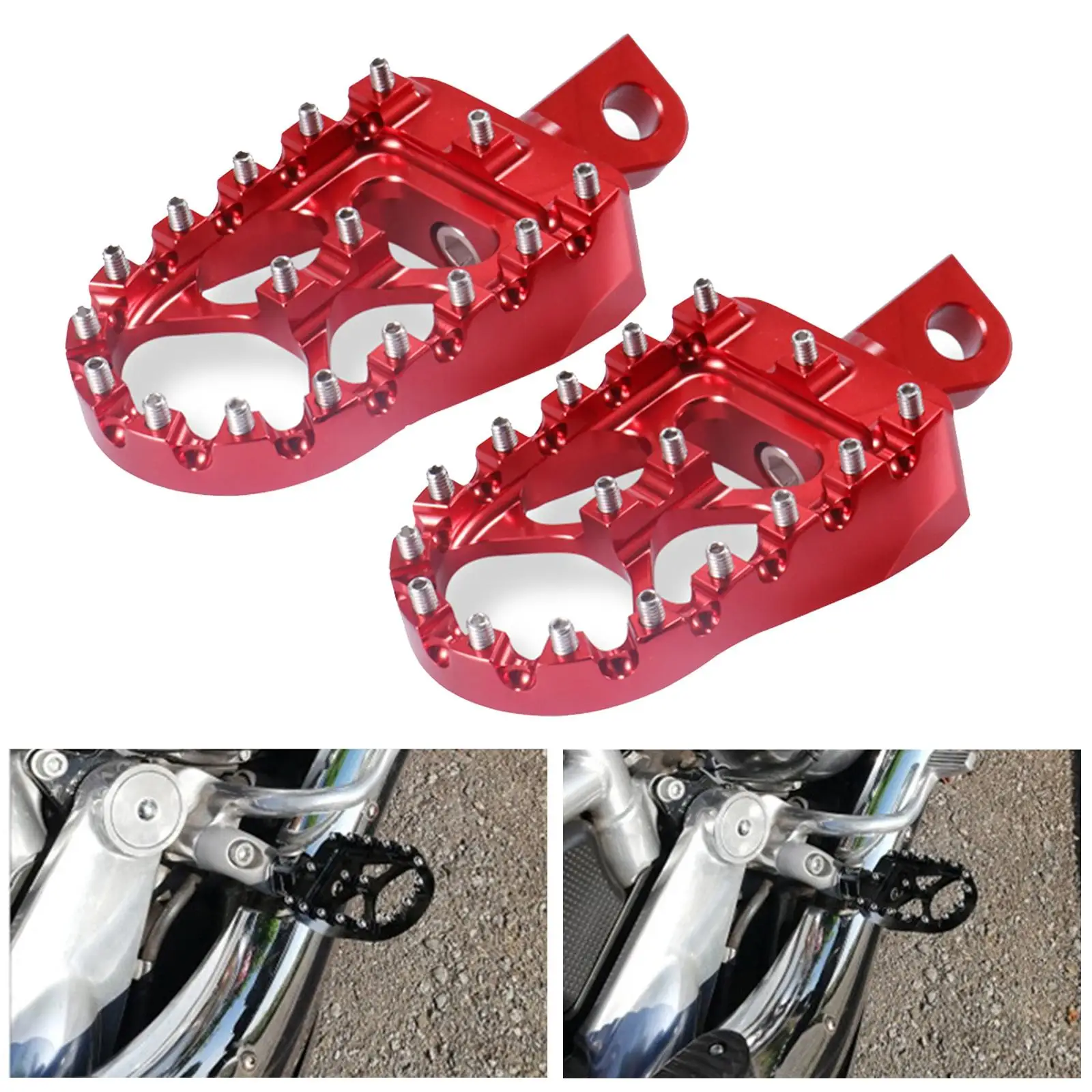 Motorcycle Refit Front Driver Footrests Footpegs Foot Pegs for  XL883XL883CXL883R00C, 00R, 007-2010