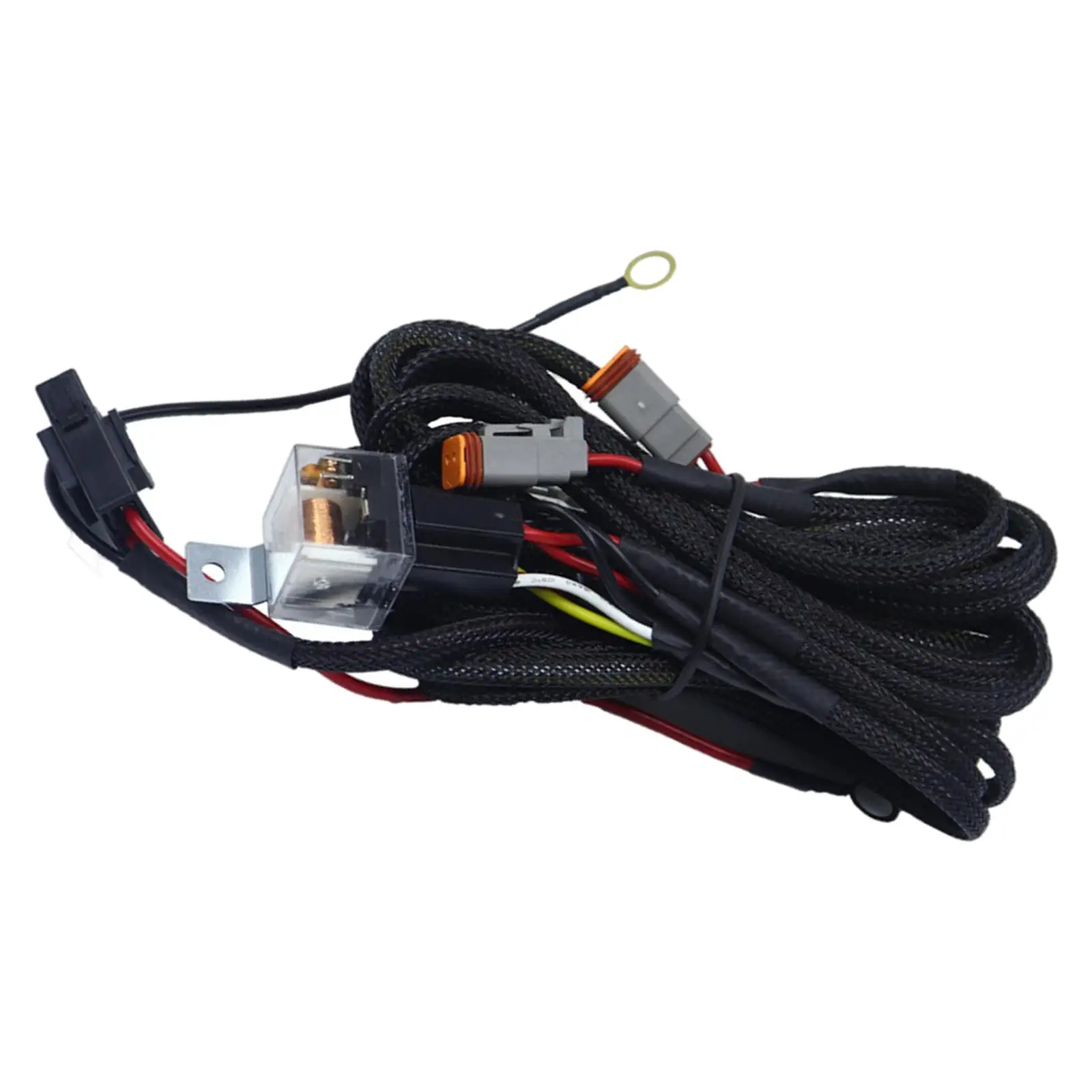 Front Fog Light Lamp Wire Harness Connector 12V 40A Relay Fit for Car