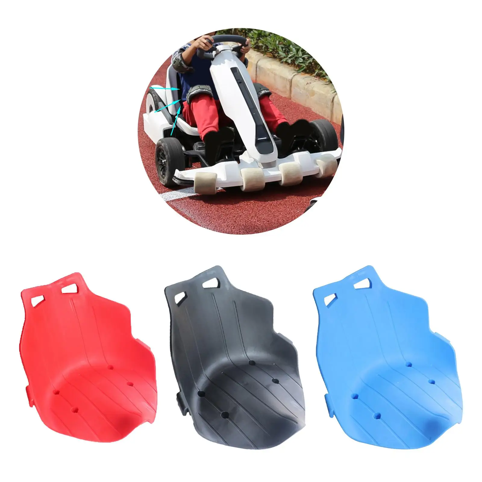 Kids Seat Attachment Go Karts Seat Saddle DIY for Racing Balancing Vehicle Durable Drift Cart Seat Saddle Accessory