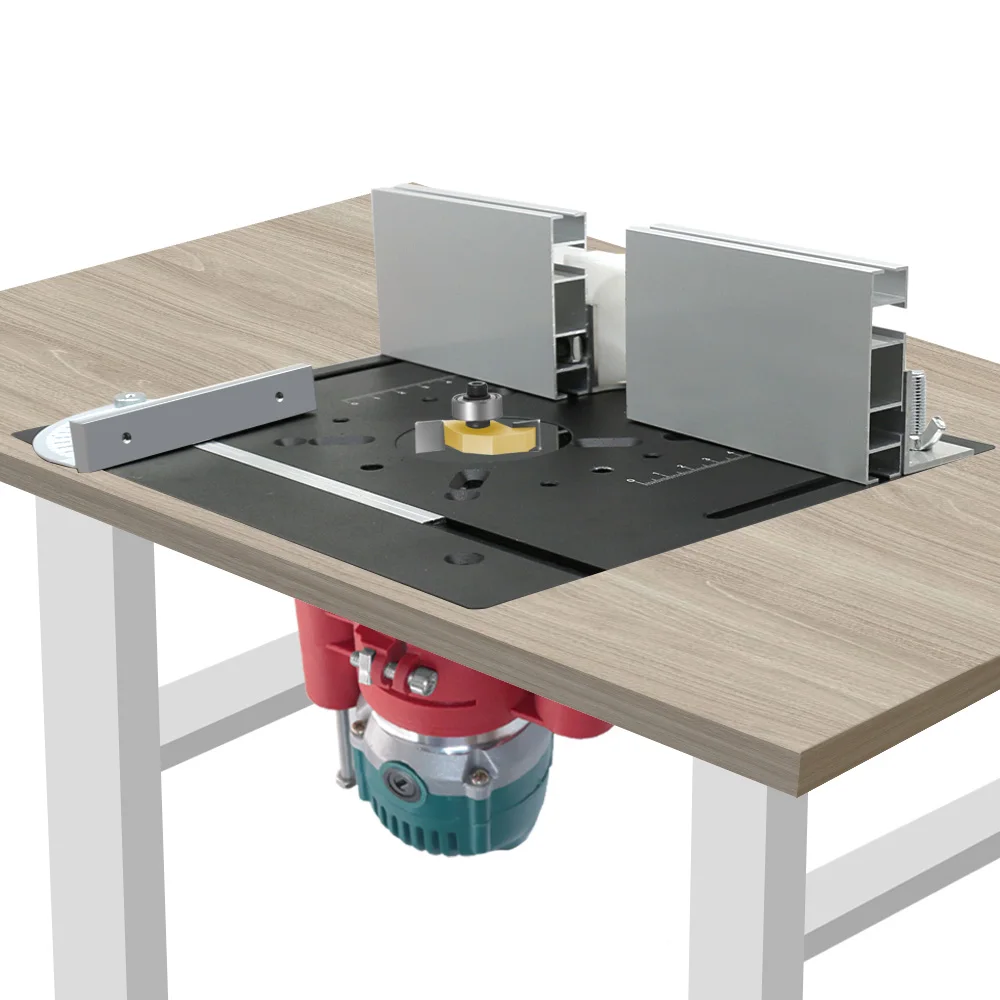 Präzisions-Fräserlift – Oberfräsen-Tischliftsystem – Oberfräsenplatteneinsatz – für schnelle, genaue, zuverlässige und wiederholbare Einlagen – Detail 2