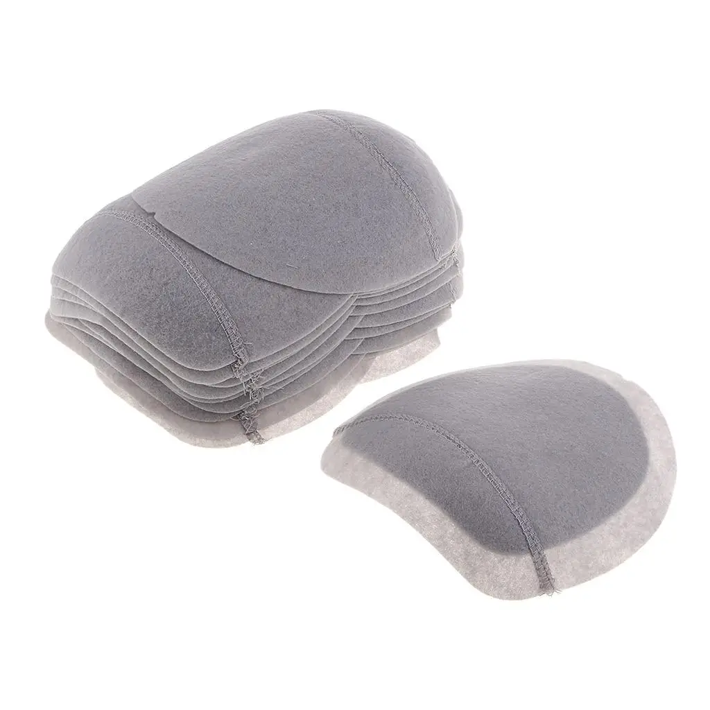 10 Pairs Gray Cotton Shoulder Pads Insert Sew - in Clothing 