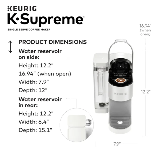 K-Supreme Coffee Maker, Single Serve K-Cup Pod Coffee Brewer, With  MultiStream Technology, 66 Oz Dual-Position Reservoir - AliExpress