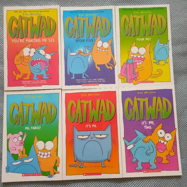6 Books Catwad It's Me Extracurricular English Reading Humor Comic 