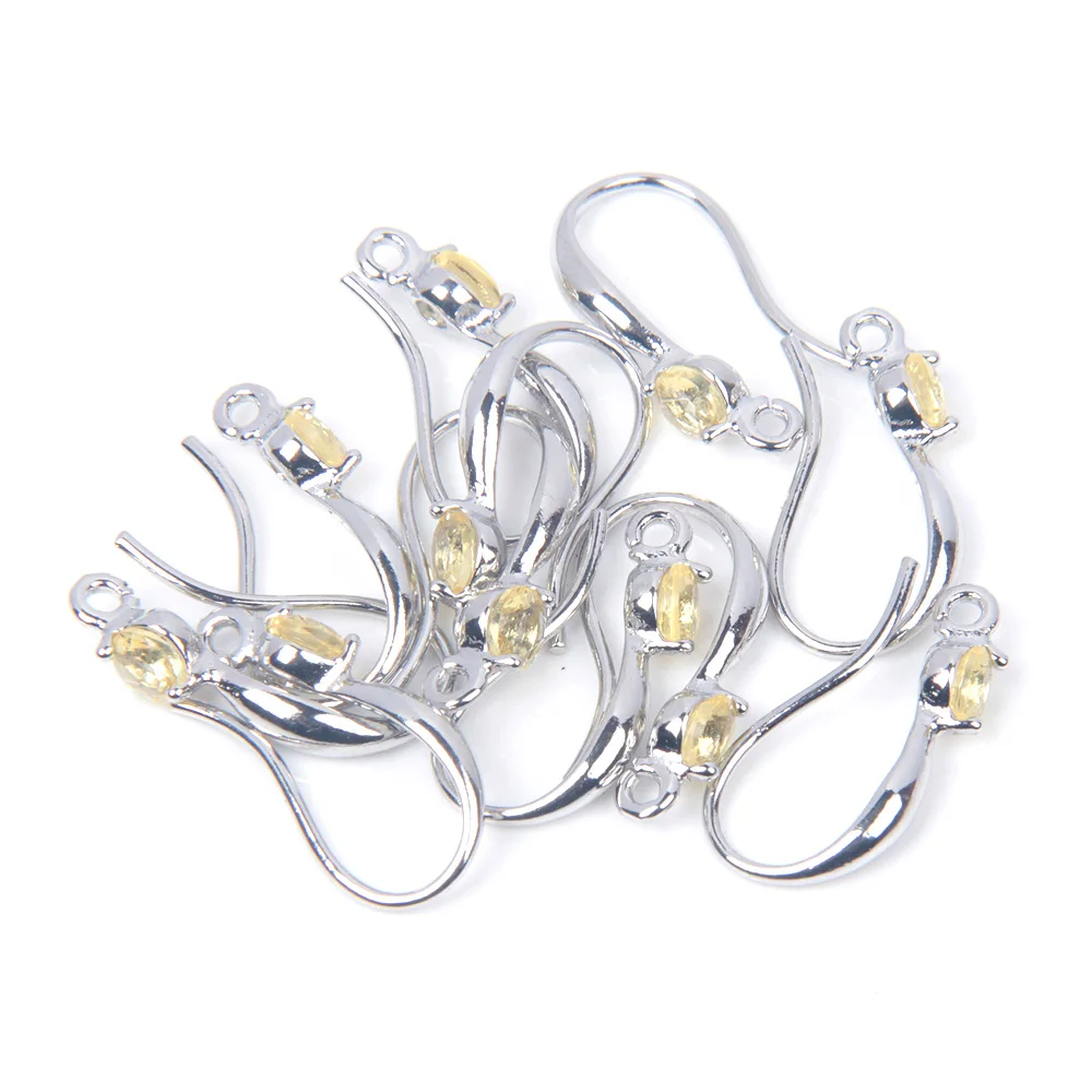 Showsang 20 Stück Schmuck Pass erreichen Nickel frei Gold Rhodiniert Kupfer, Zirkon Schmuck machen Ergebnisse DIY Ohrringe – Detail 10