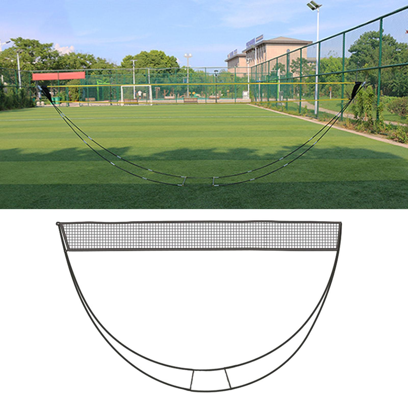 Portable Badminton Net Sets Easy Set Up with Foldable Stand for Street Beach