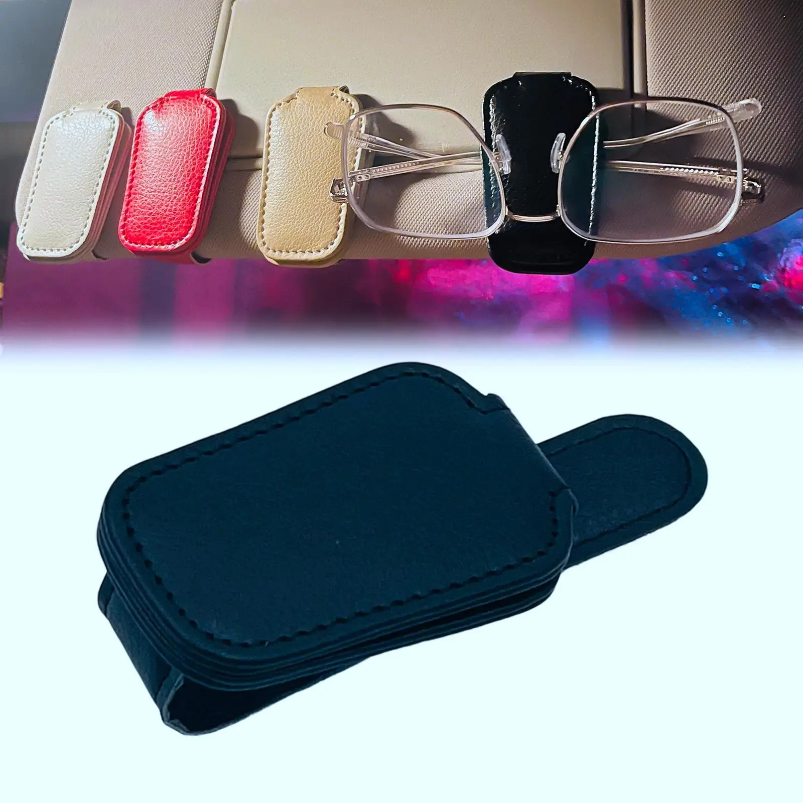 Car Sun Visor Sunglasses Holder Clip Universal Sunshade Glasses Holder for Vehicle