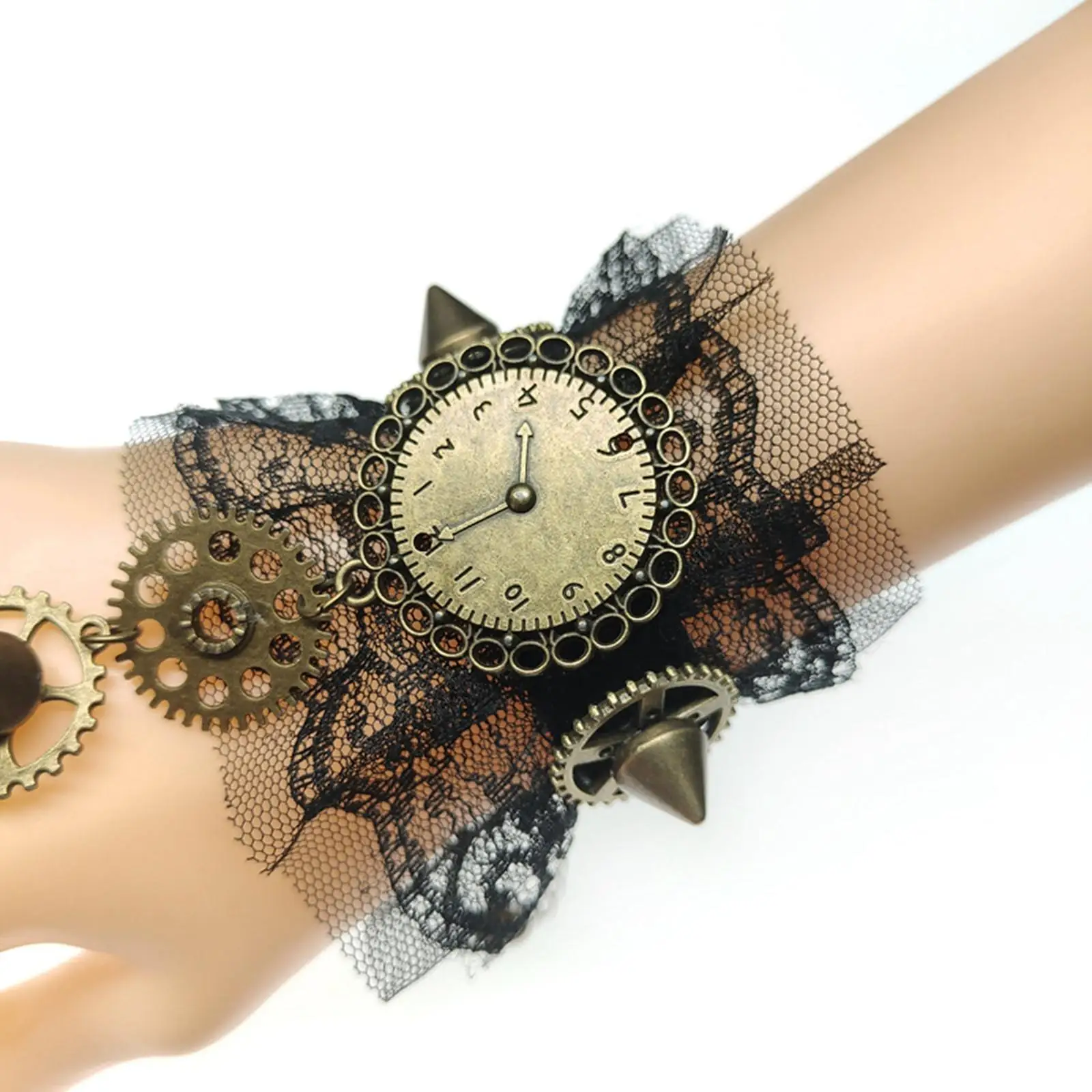 Lace Steampunk Gloves Costume Accessory Victorian Bracelets for Holiday Accessories