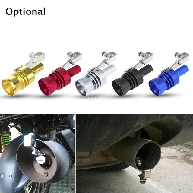 Universal Turbo Sound Whistle Exhaust Pipe Tailpipe Fake BOV Blowoff Valve  Simulator Car Accessories