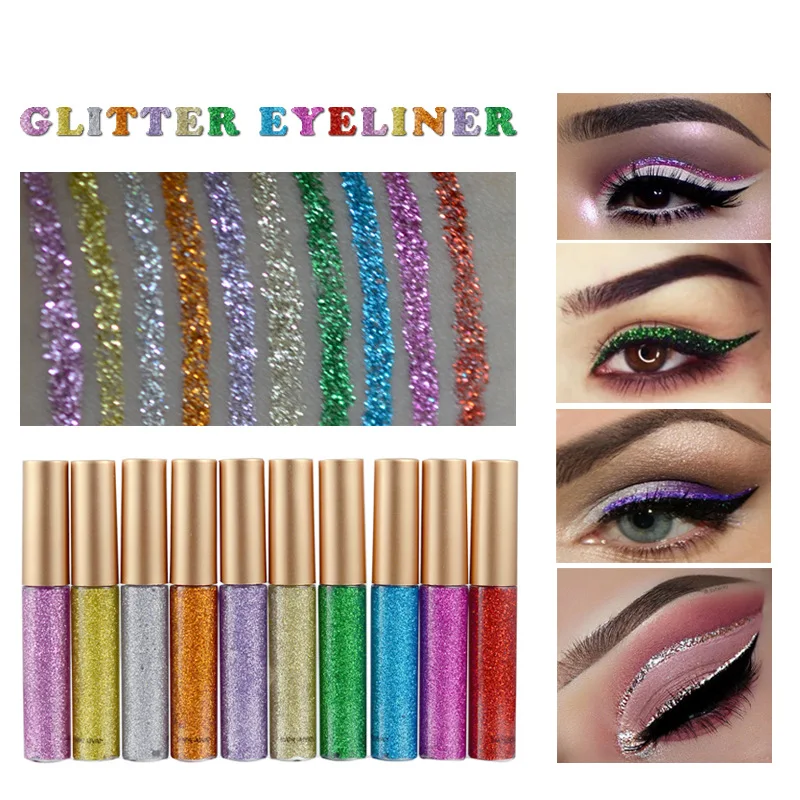 Best of HANDAIYAN Make-up Glitter Eyeliner Sequins Flash Eye Shadow Liquid Europe And America Flash Eye Shadow. Reviews & Tips