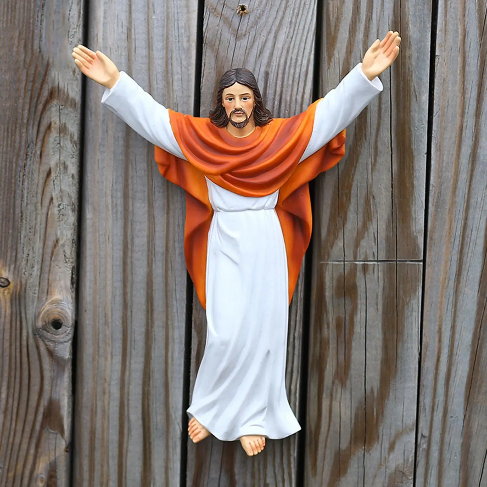 Jesus Figurine Statue Craft Resin Art Figure for Tabletop Church Office