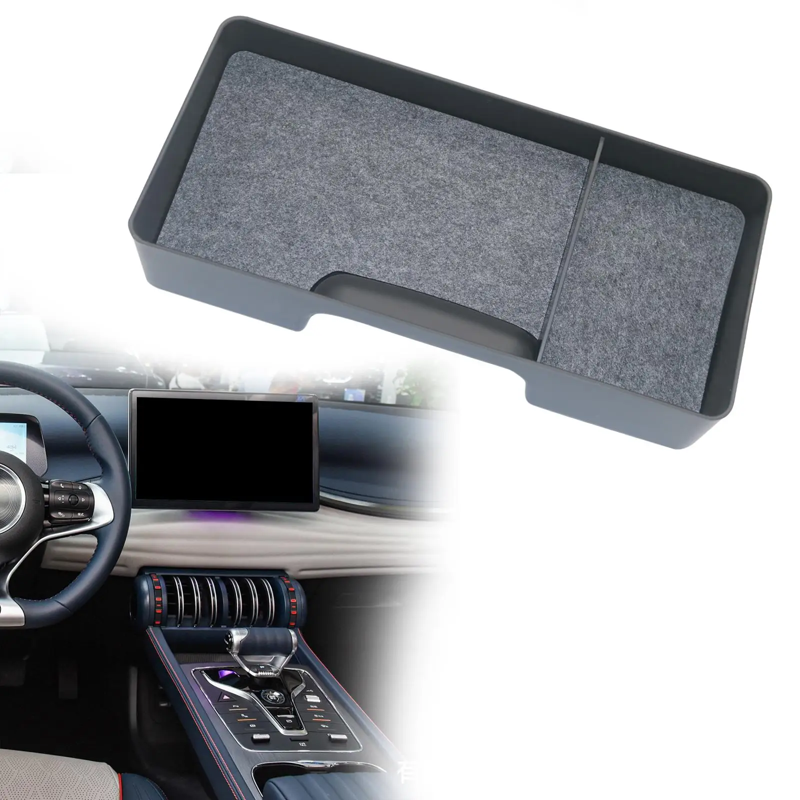behind Screen Storage Tray Box Minimalist Design for Byd Atto 3 Yuan Plus Space Saving Tissue Holder Stable Performance