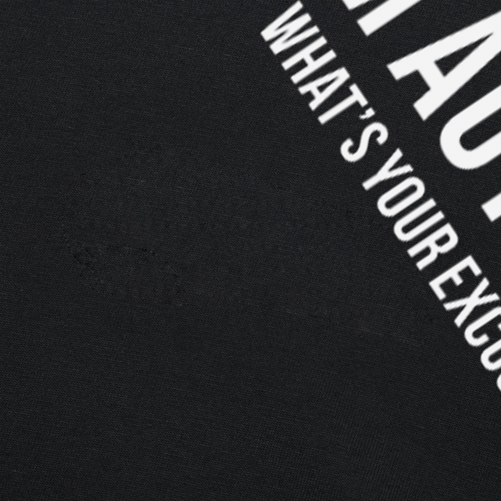 Sarkastische Autismus T-Shirt Männer Ich bin autist isch, was ist Ihre Entschuldigung lustige reine Baumwolle T-Shirts Rundhals ausschnitt T-Shirt Druck Kleidung – Detail 5