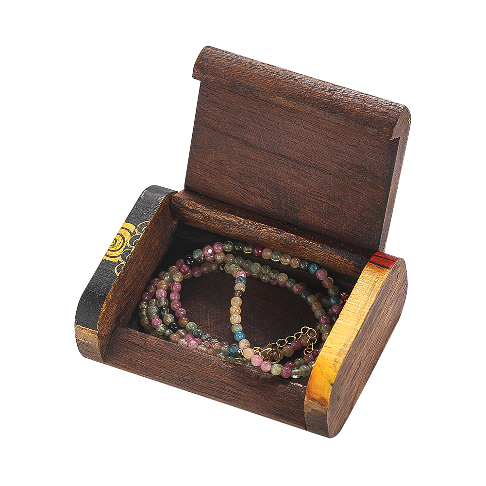 1 Stück Vintage Bemalte Teakholz Buddhistische Nudelbox Kreatives Tischgeschirr für Restaurant und Zuhause Reise-Souvenir Schmuck-Aufbewahrungsbox Handwerk – Detail 3