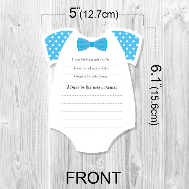 Gender Predictirgender Prediction Game Cards For Baby Shower - 10 Sheets,  Solid Color