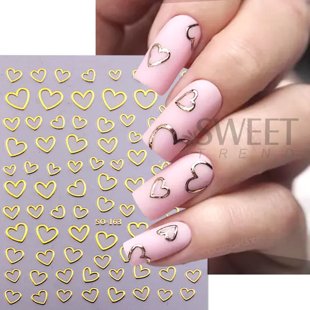 LV NAIL ART STICKER - GOLD HOLOGRAPHIC – Glam By AJ