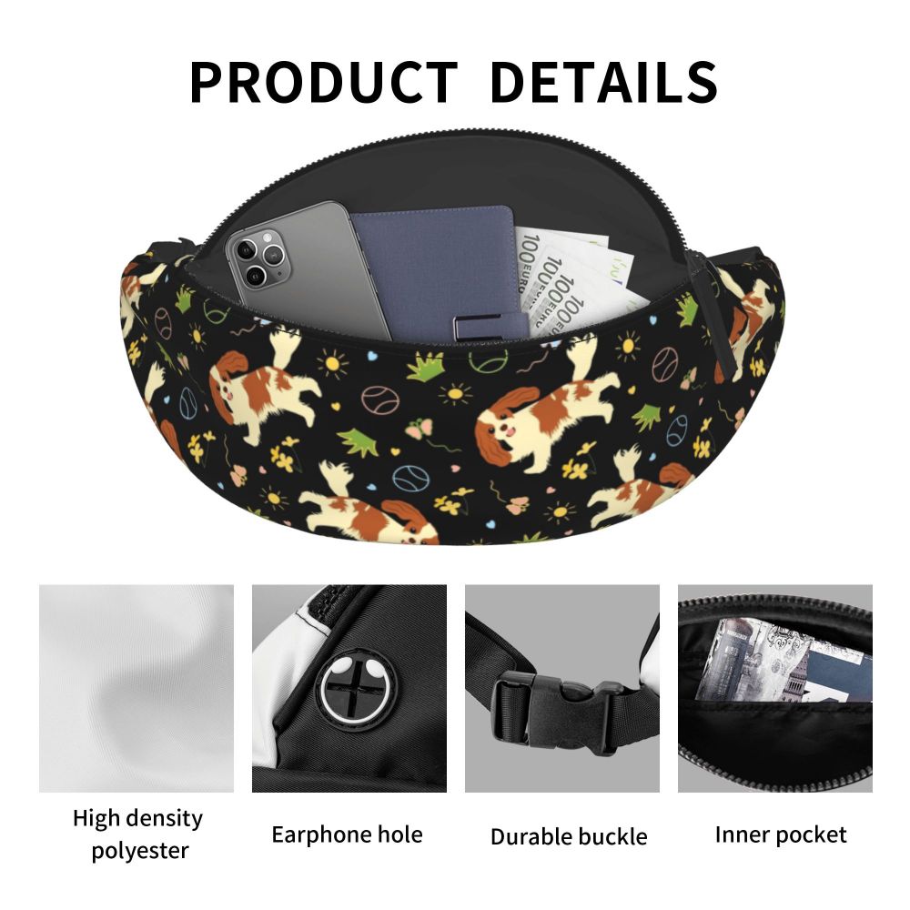 Fanny Pack para viajar Homens Mulheres Pet