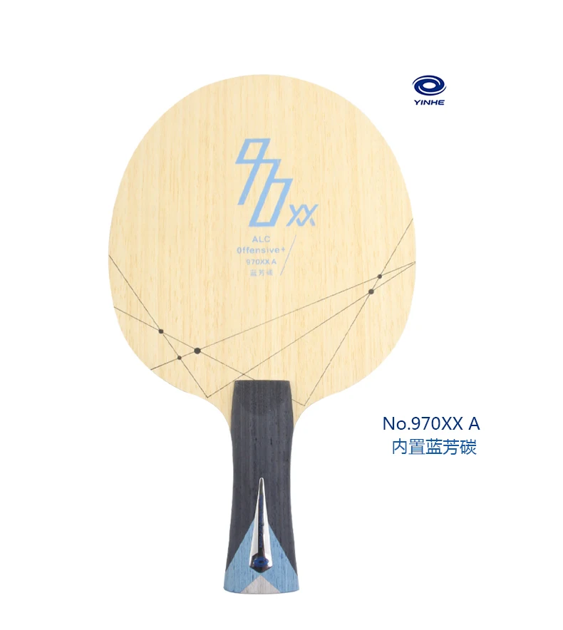 Yinhe Milky Way 970xx KLC Flared handle Carbon & Kev Table Tennis Blade 