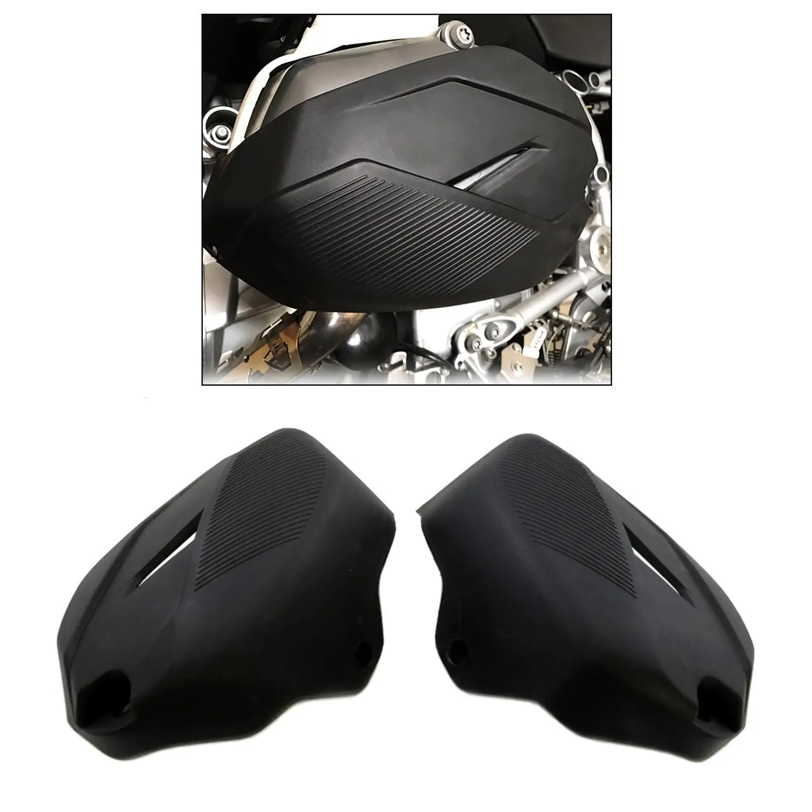 1 Pair Cylinder Head Engine Guards Protector Cover for  R1200GS LC ADV R1200R 2014-2017, Lightweight and compact design