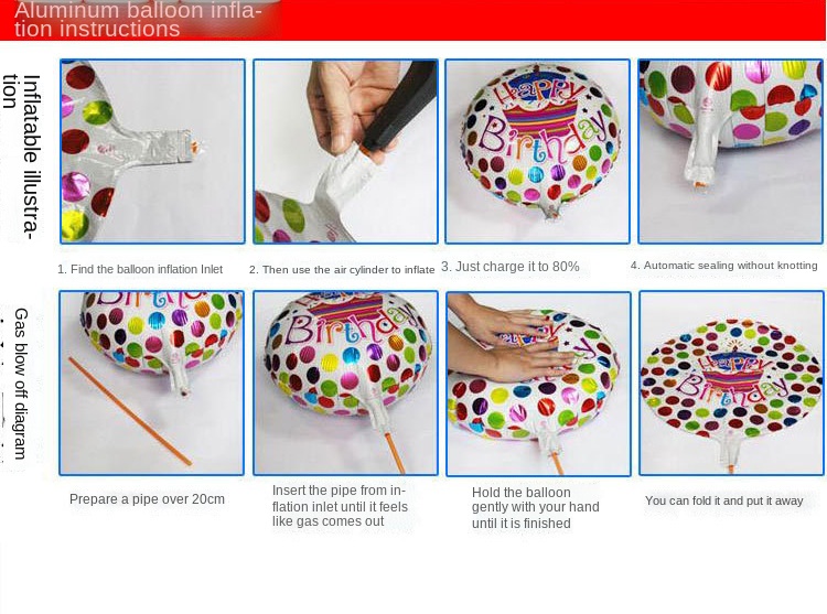 New 40-inch Rainbow Color Large Digital Aluminum Balloon Digital Balloon Birthday Party Decoration Layout Balloon