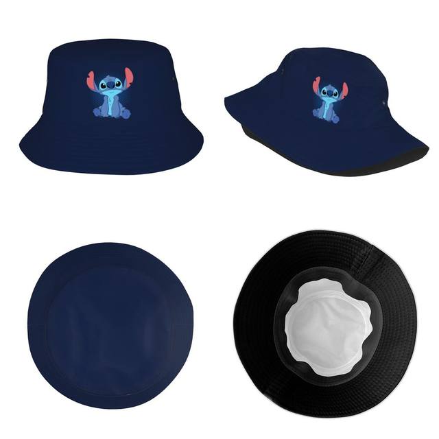 Polyester Beach Fishing Hats, Bucket Hats Lilo Stitch