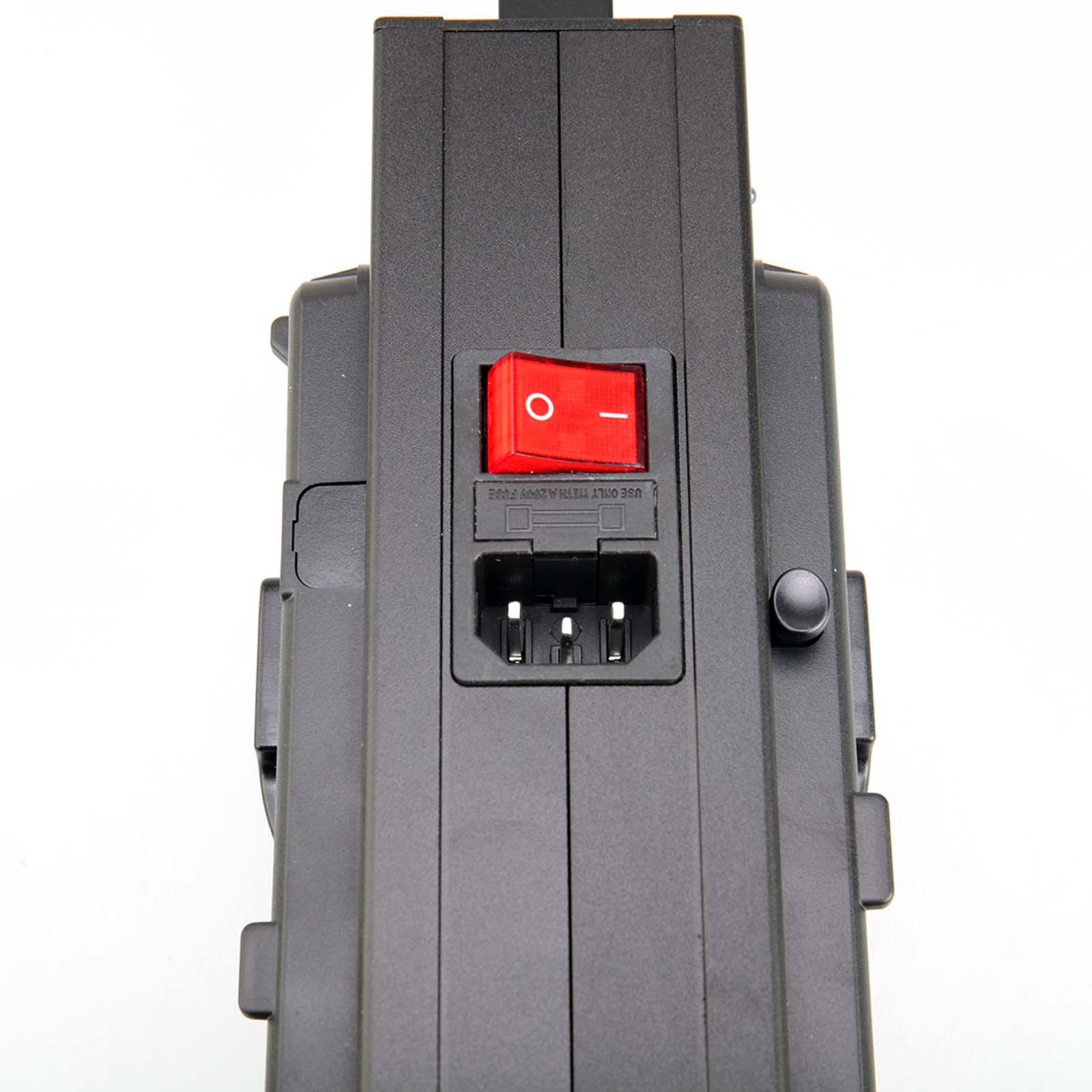 V Type Battery Charger with US Power Cord 16.8V Portable Dual Channel Power Supply for Camcorder Repl ement  cessory