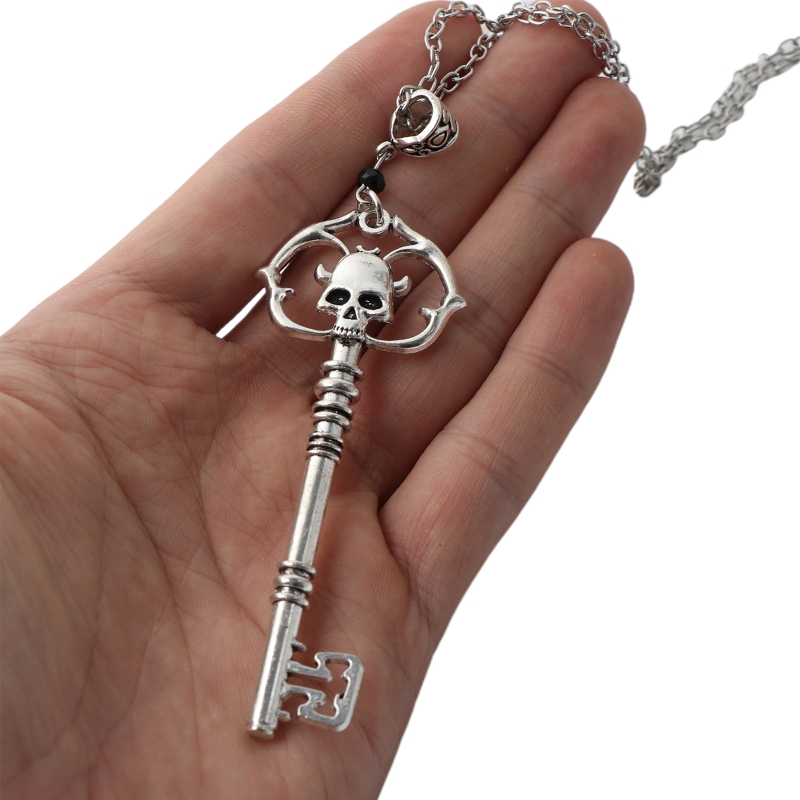 skull key pendant